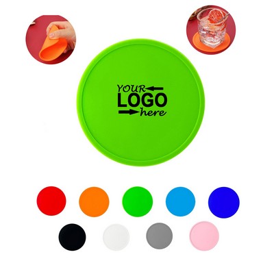 Round Silicone Drink Coasters