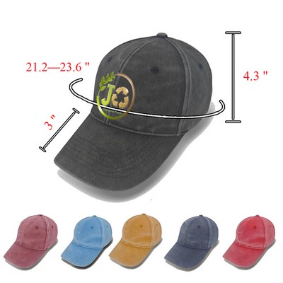 21 " Cotton Washed Vintage Baseball Cap