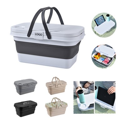 Collapsible Table Picnic Basket