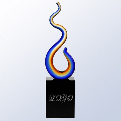 Hand Blown Art Glass Susnet Vision