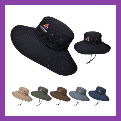 Wide Brim UV Ray Protection Sun Bucket Hat