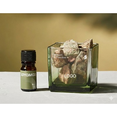 Dopamine Natural Crystal Stone Diffuser Set Vibrant Mineral Ore Aromatherapy Ornament Customized