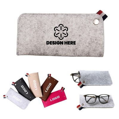 Felt Portable Glasses Pouch