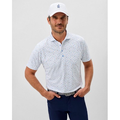 Johnnie-O Men's Burgers N Beers Performance Mesh Polo