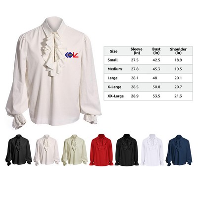 Mens Pirate Shirt Ruffle Gothic Shirts