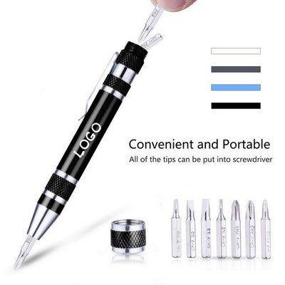 8-In-1 Aluminum Multi-Function Screwdriver