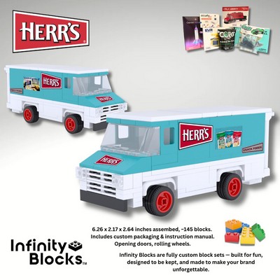 Infinity Blocks - 6" Custom Step Van Delivery Truck