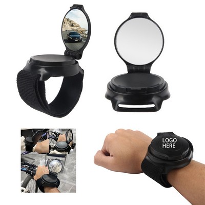 Rotatable Bicycle Wrist Wear Rearview Mirror