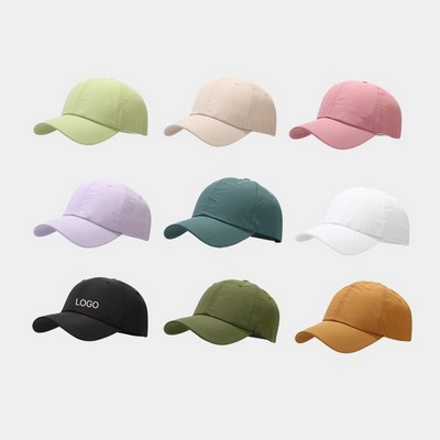 Breathable Waterproof Quick-Dry Baseball Cap Minimalist Fresh Aesthetic Duckbill Hat Ultra-Light