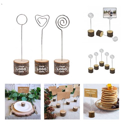 Wooden Wedding Place Card Holders