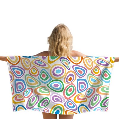 Microfiber Beach Towel 27.5" x 55" with Custom Print