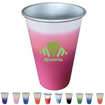 15 Oz Cold Color Changing Aluminum Cup