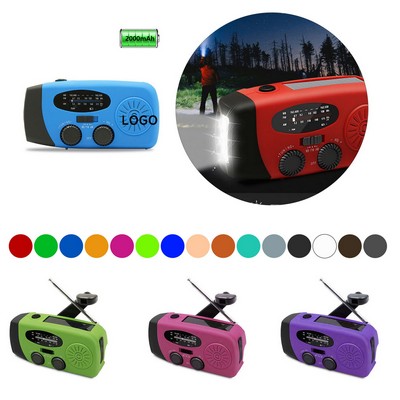 Solar Emergency Hand Crank Weather Radio
