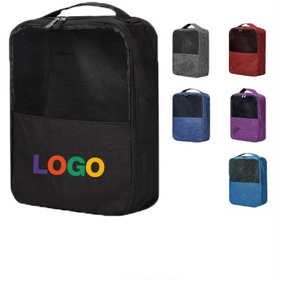 Durable Oxford Shoe Bag With Visible Storage Window