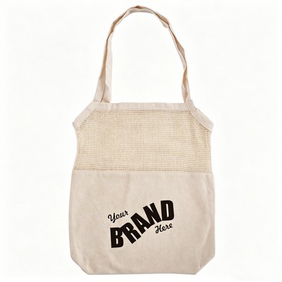 Large Capacity Eco-friendly Cotton Mesh Tote