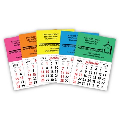 Kwik Stik Maxi Neon Padded Calendar