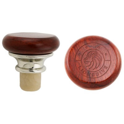 Rosewood Flat-Top Plastic Cork Stopper