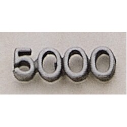 5000 (numeral) Marken Design Cast Lapel Pin (Up to 7/8")