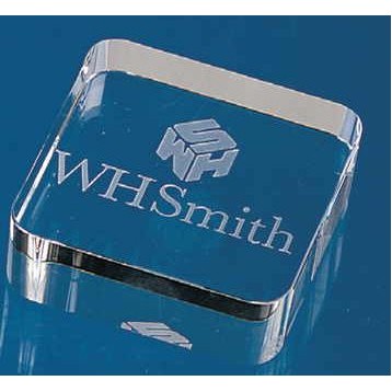 Crystal Square Paperweight