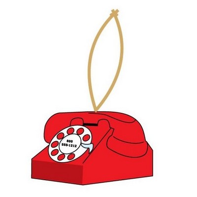 Rotary Dial Telephone Executive Ornament w/ Mirror Back (8 Square Inch)