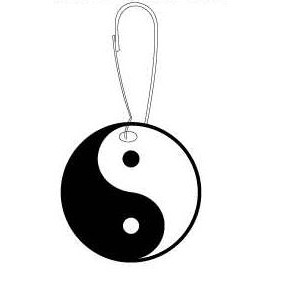 Yin Yang Zipper Pull