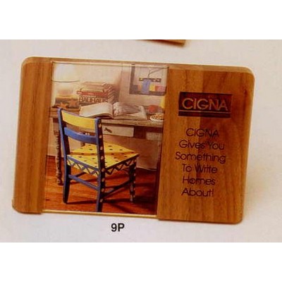 4-1/2"x6.7" Walnut Wall/Desk Photo Frame (9p)