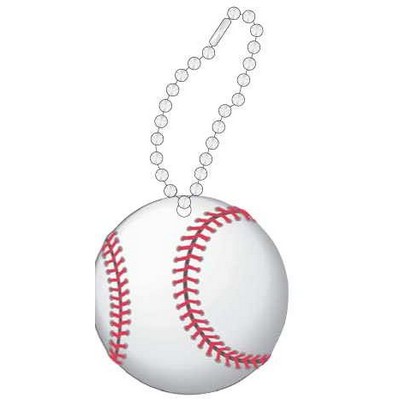 Baseball Promotional Key Chain w/ Black Back (12 Square Inch)