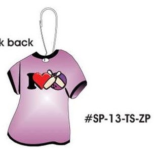 I Love Bowling T-Shirt Zipper Pull