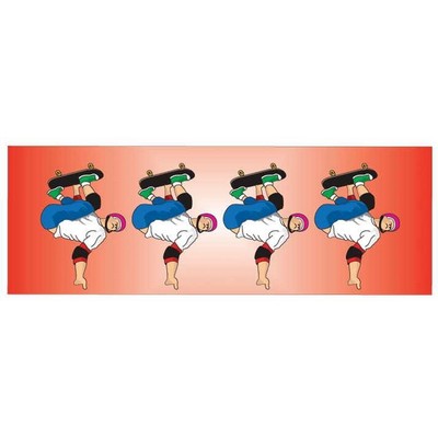 Skateboarding Panoramic Badge w/ Bar Pin (1 5/8"x4 5/8")