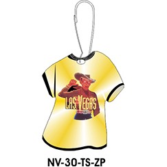 Vegas Vic Neon Cowboy T-Shirt Zipper Pull