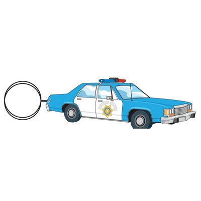 Police Car Executive Key Chain w/Mirrored Back (12 Square Inch)