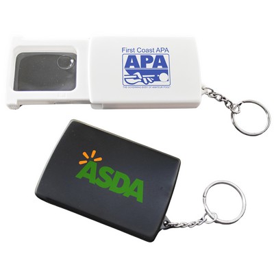 4x Magnifier Key Chain with Light