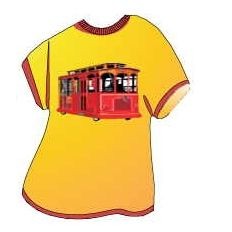 Cable Car T-Shirt Mighty Mini Magnet