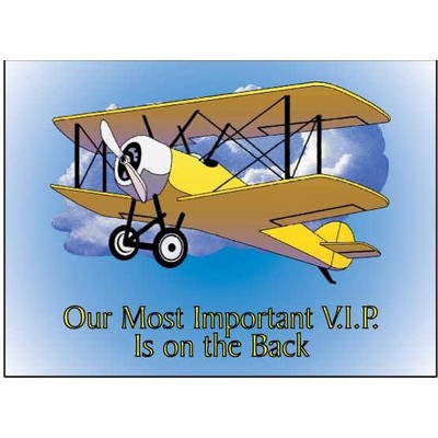 Yellow Bi-Plane Rectangle Hand Mirror (2"x3")