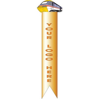 Modern Train Bookmark w/ Black Back