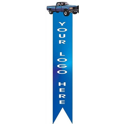 Blue Pick Up Truck Bookmark w/ Black Back