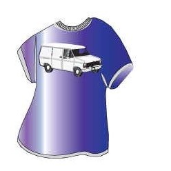 White Panel Van T-Shirt Lapel Pin