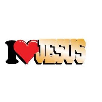 I Love Jesus Mighty Mini Magnet