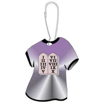 10 Commandments T-Shirt Zipper Pull