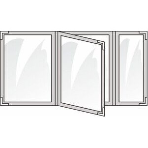 Deluxe Sewn Menu Cover w/1 Center Page & Fold Out Flap 8.5"x 14"