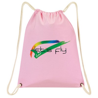 Cotton Canvas Drawstring Backpack