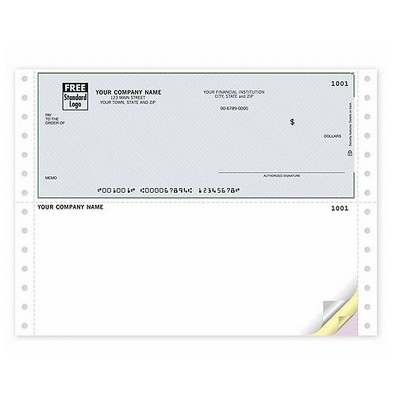 Unlined Multipurpose Voucher Checks (2 Part)