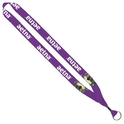3/4" Dye-Sublimated Waffle Weave Lanyard