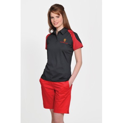 Women's Cruiser Polo Shirt w/Contrasting Shoulder Panels