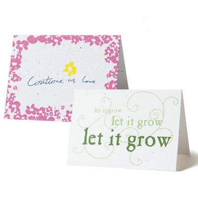 Seed Paper Folding Card