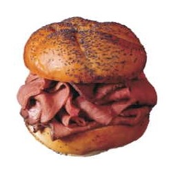 Roast Beef Sandwich Executive Magnet w/ Full Magnetic Back (10 Square Inch)