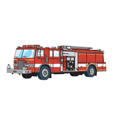 Fire Truck Maxi Magnet (4 Square Inch)