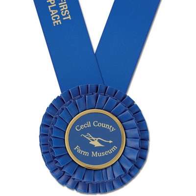 Medalist Neck Ribbon w/4" Rosette (1 5/8"x30")