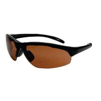 Sport Wrap Large Size Semi-Rimless Frame Plastic Sunglasses