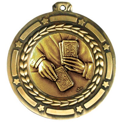Stock Star Struck Medal (Cards) 3 1/2"
